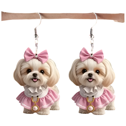 Aretes de  perro Pekingese