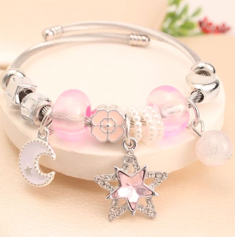 Pulsera Estrella & Luna en Acero